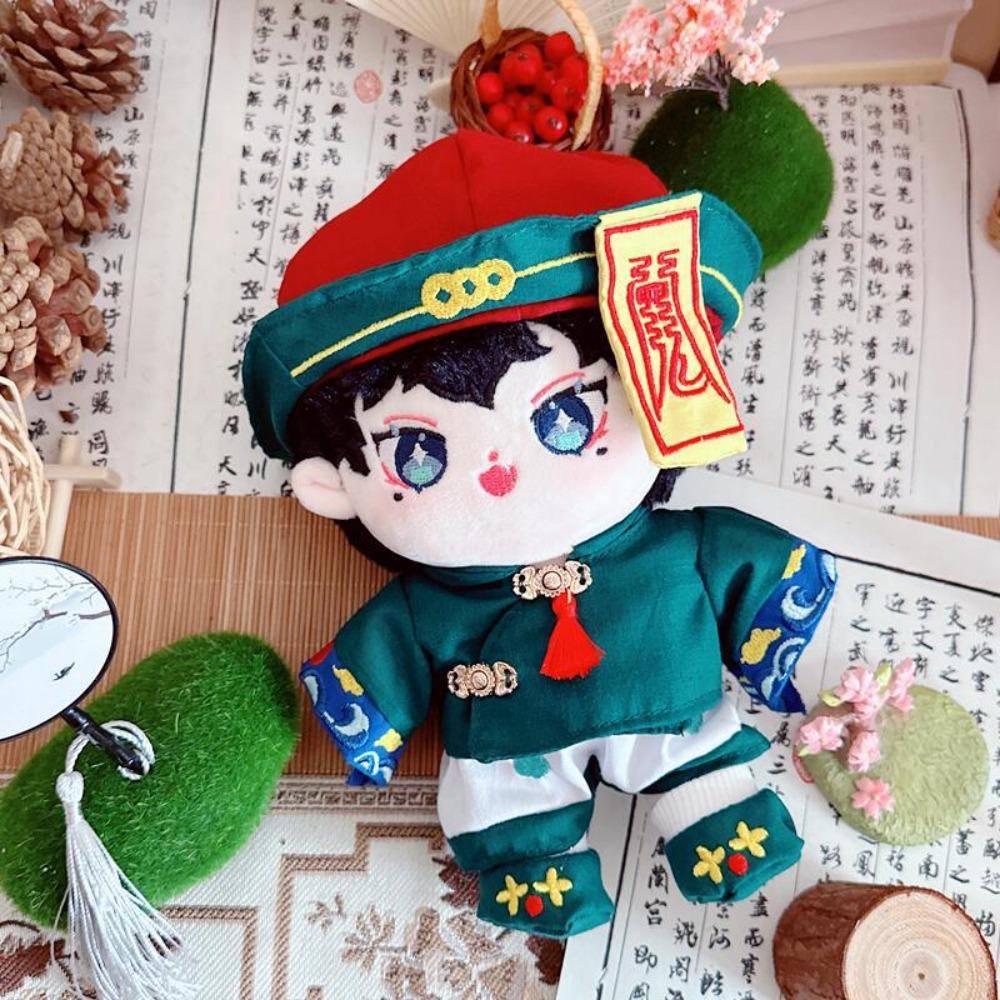 Green Cotton Doll Zombie Suit Cosplay Plush Dolls Clothes  20cm Cotton Doll