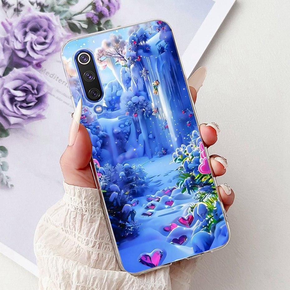Cute Painting Phone Case For Xiaomi Mi 9 9SE 9Lite Soft Silicone TPU Back Cover For Xiaomi Mi9 9 SE 9 Lite Cases Bumpers