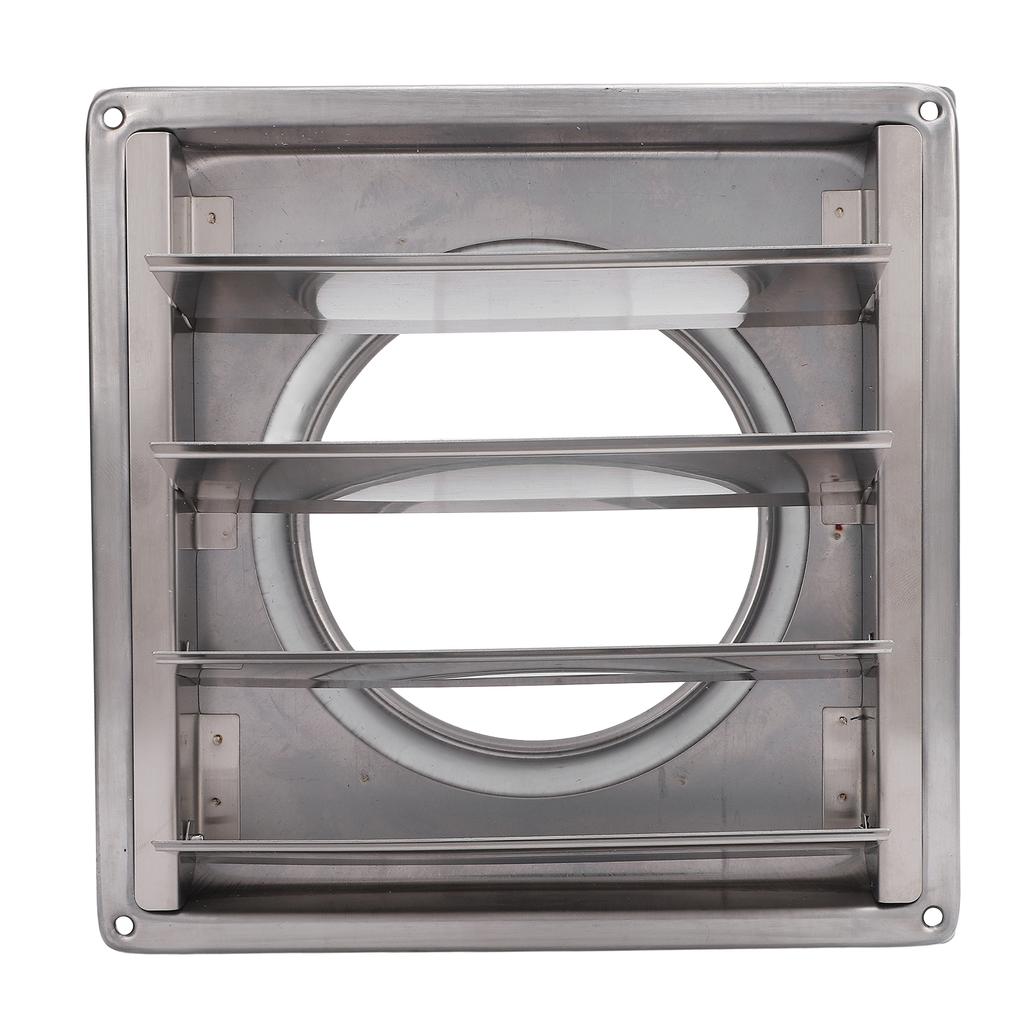 Trocknerabdeckung mit abnehmbaren beweglichen Klappen Quadratisch 125mm Edelstahl Wind Regendicht Außen