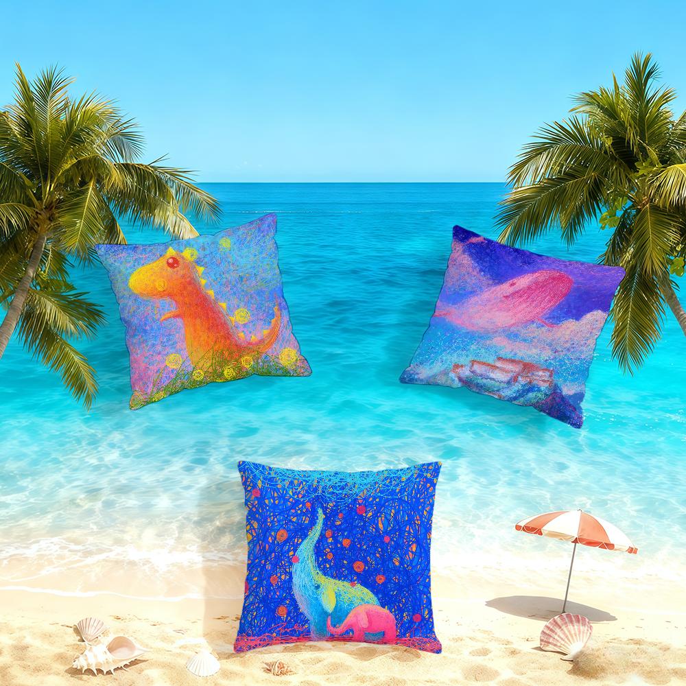 Colorful CUTE Animals cushion cover Home Office Convenient Nordic Simplicity Hit With Zipper Cushion Cover