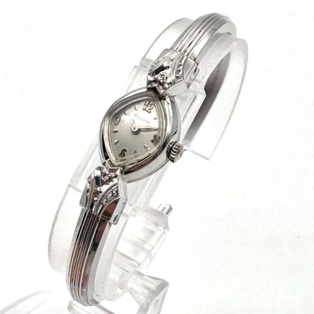 Used A012 BULOVA Antique Bangle Type Ladies Watch