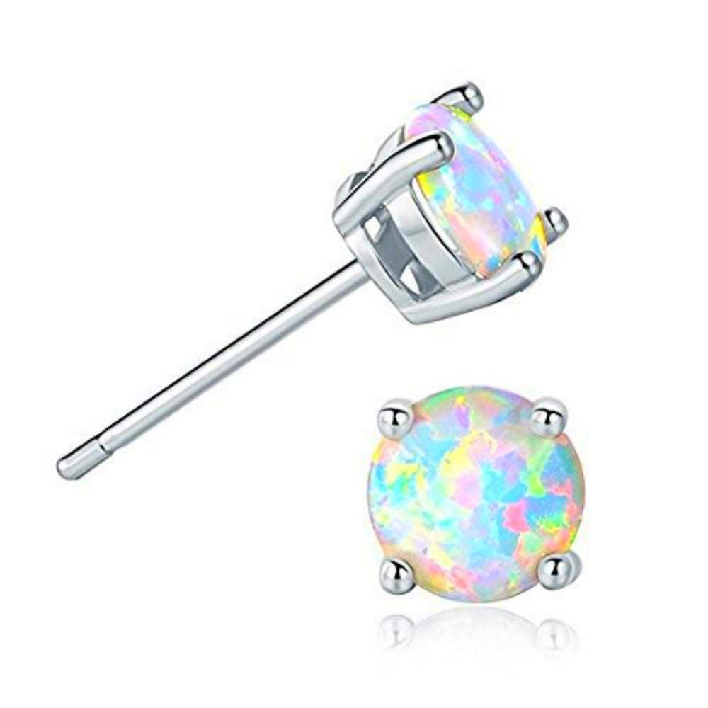 Round Stud Earrings, Jewelry for Women