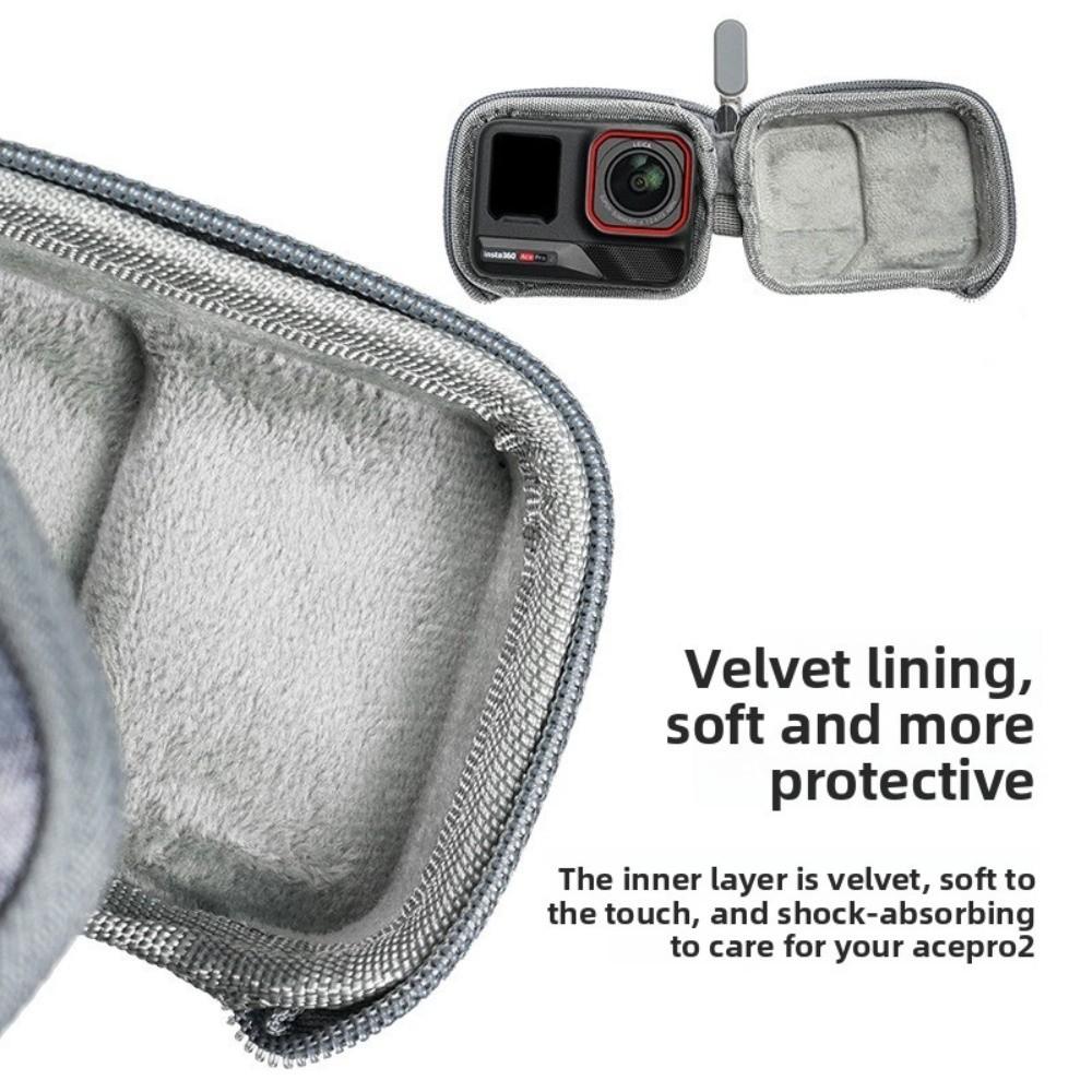 EVA Sport Camera Bag Mini Size Durable Camera Carrying Case Lightweight Waterproof Storage Bags for Insta360 Ace/Pro/Pro 2