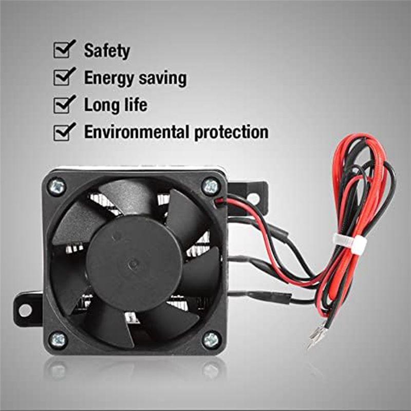 AEE4-1 Piece Thermostatic Ceramics Fast Heating Air Dehumidification DC Fan Heater DIY Accessories (24V 200W)