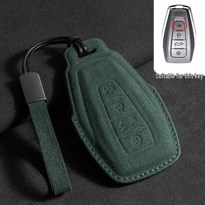 Geely Emgrand GS Key Case - Suede Three-Color Design for S1, Boyue, X3, Vision X6, Borui, Panda (Unisex)