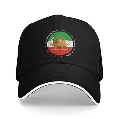 Lion and Sun Emblem of Persia Iranian Flag Baseball Cap Unisex Print Hip Hop Hats Summer Y2k Funny Outdoor Sports Baseball Caps