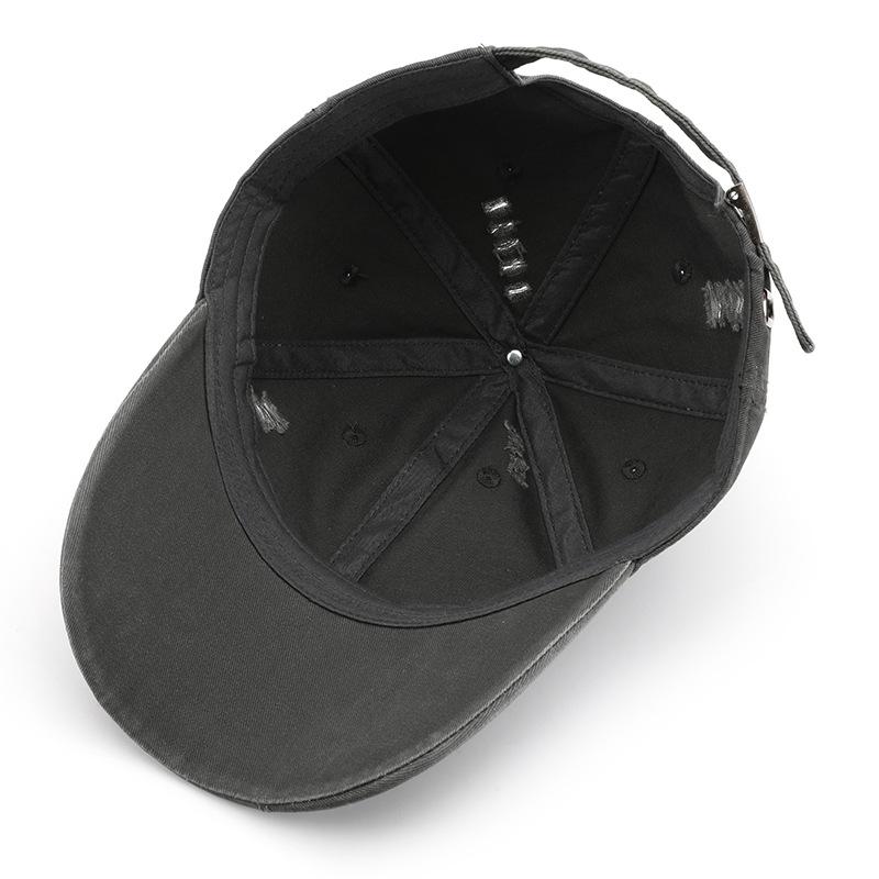 Women's washed cotton soft-top baseball cap, suitable for outdoor activities, men's travel cap, sun-protective visor