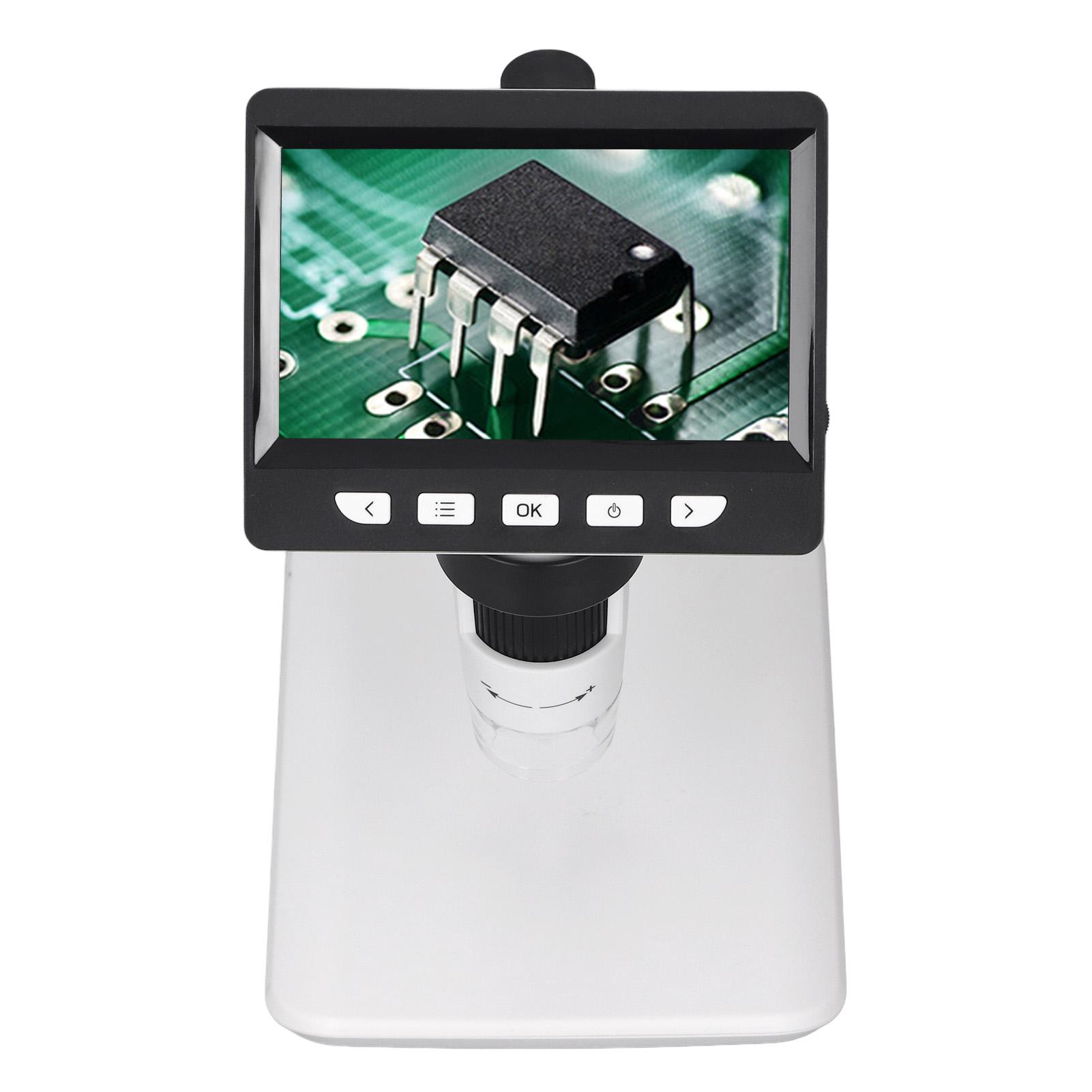 

1000X цифровой микроскоп 4,3-дюймовый IPS экран ЖК-дисплей электронное увеличительное стекло для ювелирных изделий