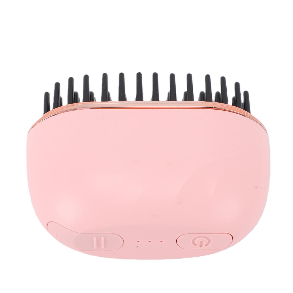 Mini Hair Straightener Brush Cordless Rechargeable Multifunctional Hair Straightener Comb Pink