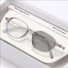 Xiaomi Light Sensitive Color Changing Presbyopia Glasses Retro Ultra Light Round Frame Anti Blue Light Presbyopia Glasses 8888