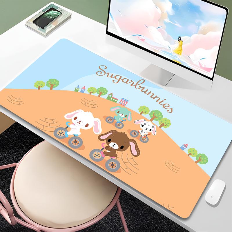 Mouse Pad Anime Gamer Gaming Accessories Varmilo sugar Bunnie Lock edge Keyboard Pad PC Computer Rubber Desk Mat Carpet Mousepad