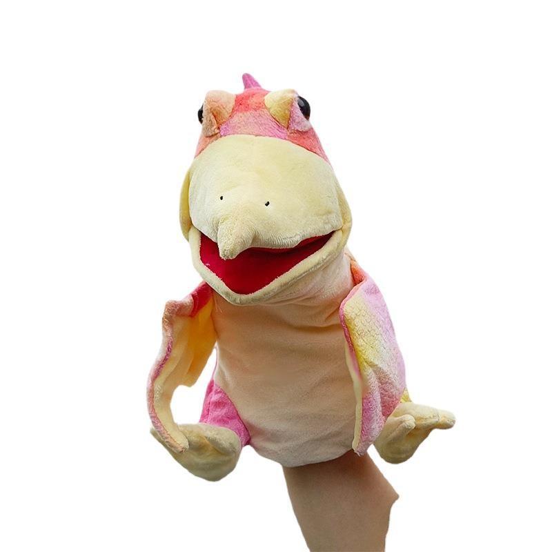 Pp Cotton Filled Dinosaur Plush Hand Puppet For Kids Play