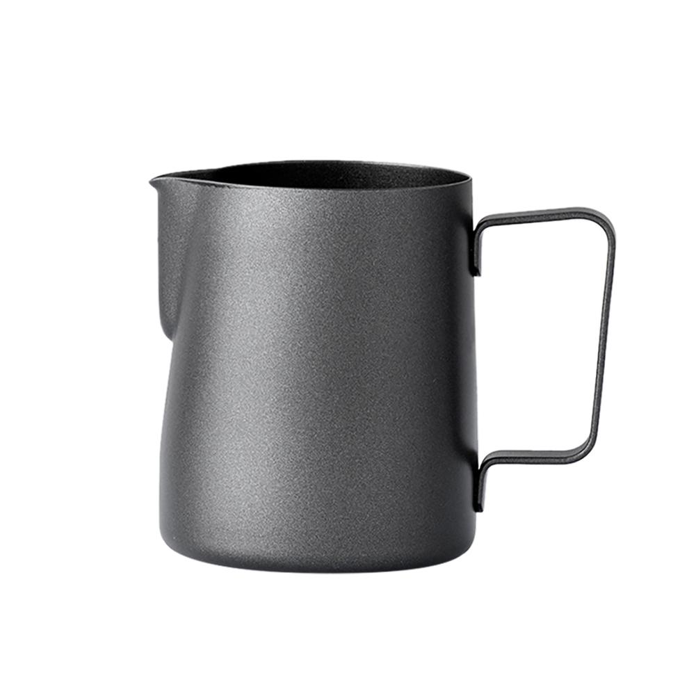 

Кувшин для вспенивания молока из нержавеющей стали с антипригарным покрытием, кофе для эспрессо, бариста, латте, капучино, кувшин для вспенивания крема 350ml чёрный