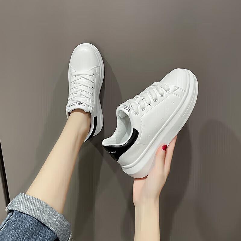 Agsdon Damen Plateau Freizeitsneakers