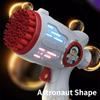 32 Holes LED Light Children Bubble Machine Toys Astronaut Shape Electric Automatic Soap Bubbles Gun for Kids Outdoor Toys Gifts