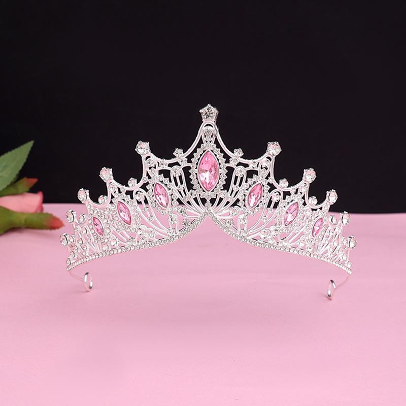 Bride's Crown Headband Wedding Korean Birthday Gift Adult Gift Crystal Crown Princess Dress Hair Accessory