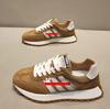 Spring new thick-soled low-top shoes three-bar mesh breathable casual shoes trendy zmd