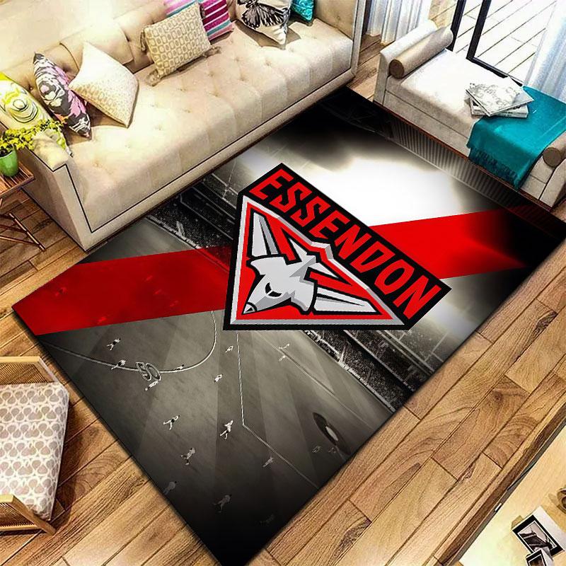 Essendon Football Club Carpet Rug for Living Room Bedroom Home Sofa Decoration,Kids Play Non-slip Floor Mat