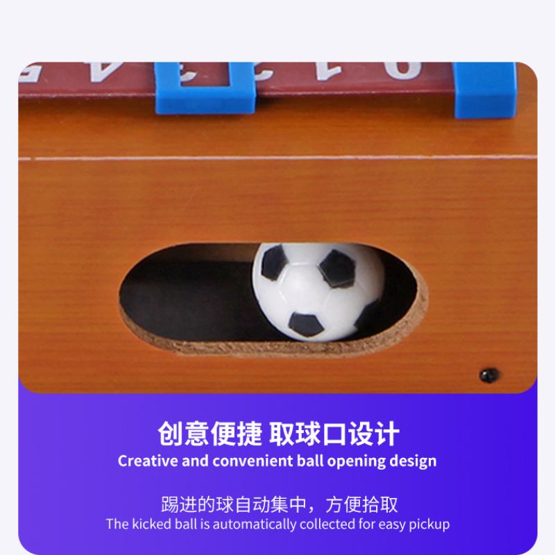 Tabletop Foosball Table- Portable Mini Table Football / Soccer Game Set with Two Balls and Score Keeper for Adults and Kids By Hey! Play!