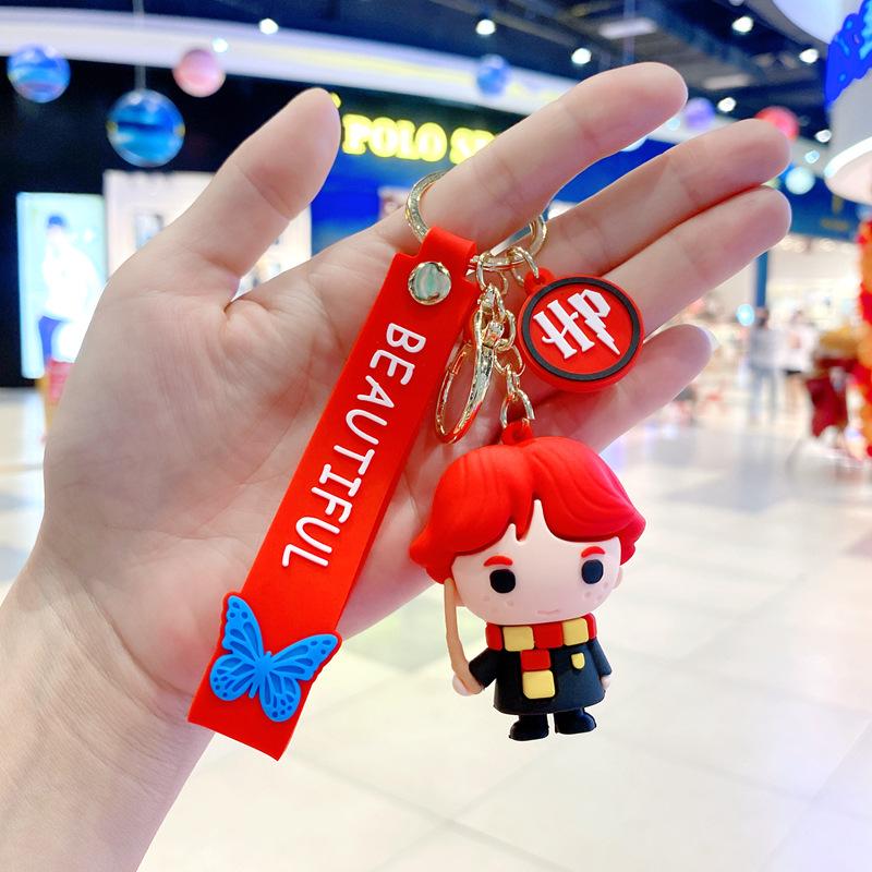 Creative Cartoon Rainbow Horse Unicorn Keychain Female Cute Ins Key Chain Student Schoolbag Pendant Small Gift