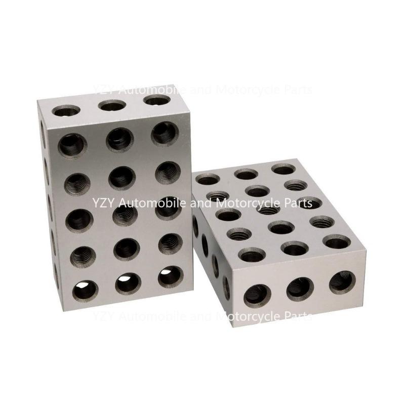 1set New 25x50x75 Metric 23 Hole Parallel Pad 1-2-3 Milling Machine Parallel Pad Iron Vise Flat Contour Block