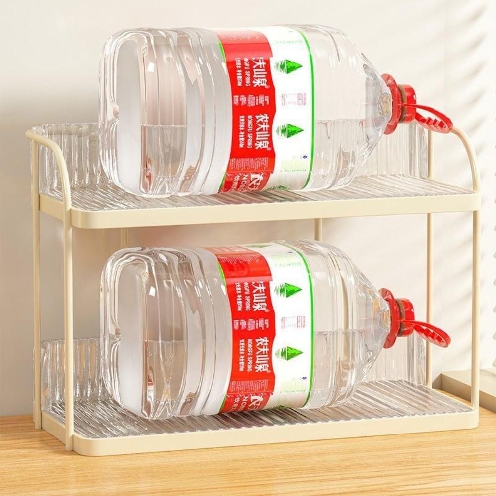 Double-layer Organizer Shelf Simple Design Condiment Shelf Space Saving Counter Organizer  Bathroom