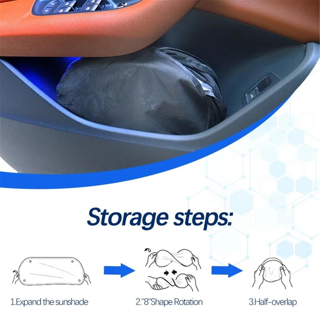 Car Windshield Sun Shade Volvo EX30 Summer Sun Shade Protector Foldable Protective Accessories
