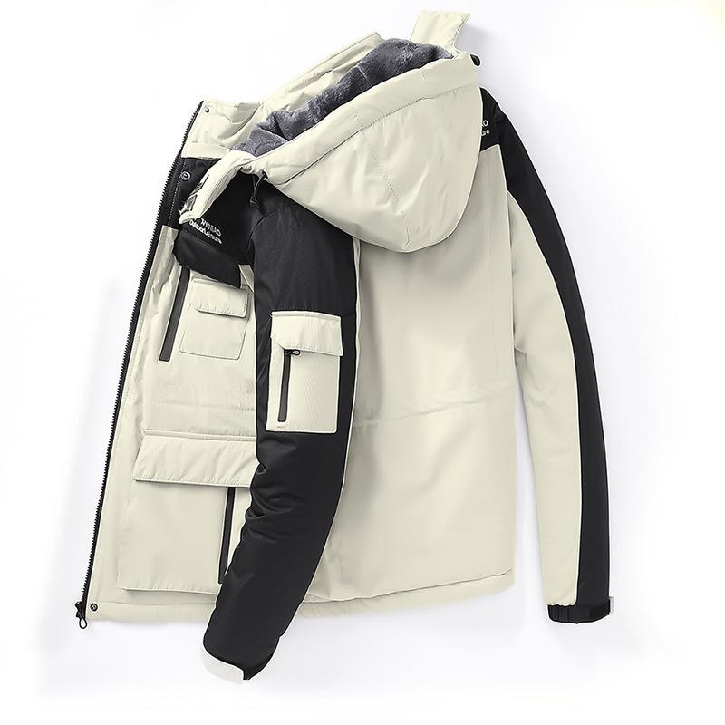 Winter Plus Velvet Thickening Couple Cotton, Padded Jacket, Windproof, Plus Size, Warm Jacket