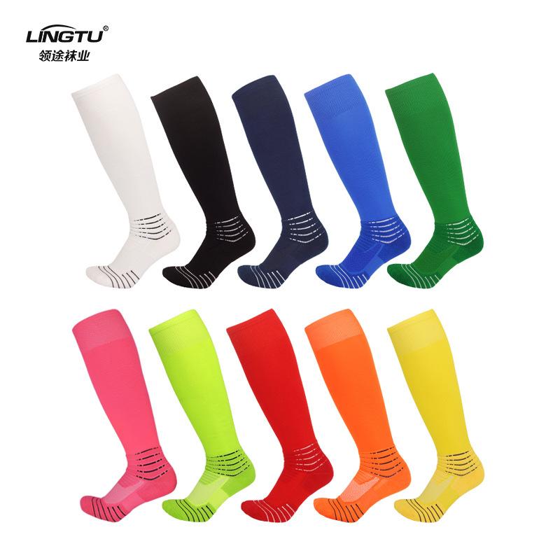 Men'S High Tube Actual Combat Football Socks Men'S Towel Bottom Over The Knee Professional Sports Socks Non-Slip Long Tube Socks Men