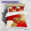 Lens FC Printed 3PCS Bedding Set Breathable Duvet Cover with Pillowcases Decorative Bed Linen for Bedroom Home