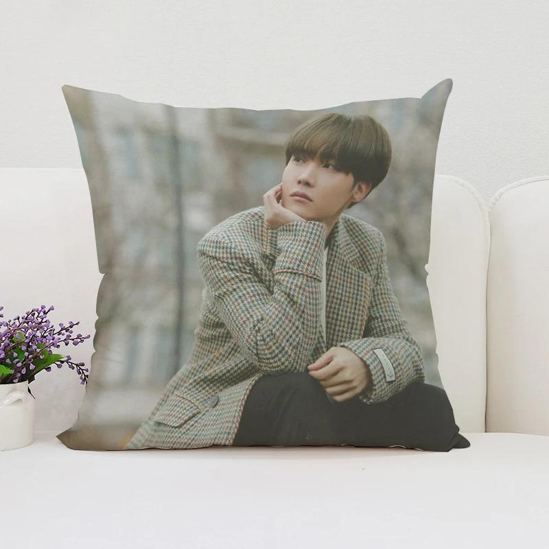 40x40cm Sofa Decoration Cushion Cover J-JHope  Double Sided Printed Pillow Cover Waist Cushion Car Cushion Fans Gifts