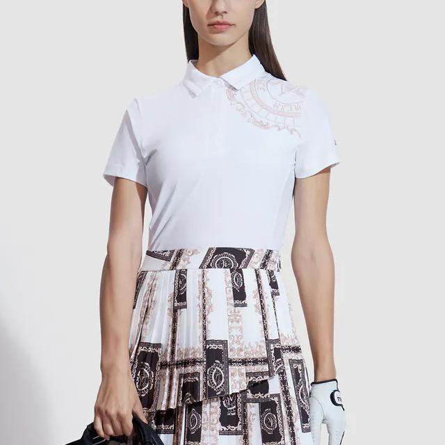 New FILA Polo Shirts Women's White A11W425105FWT