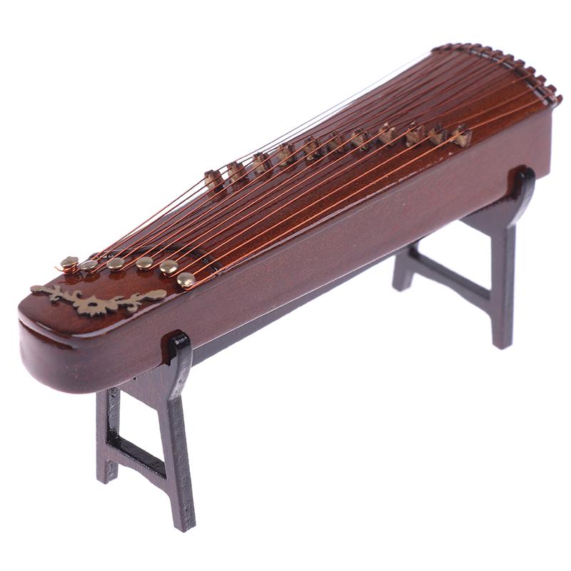 1/12 Puppen Musikinstrument Holz Zither Koto Modell Kinder Rollenspiel spielen 1/12 Puppen Musikinstrument Holz Zither Koto Modell Kinder Rollenspiel spielen