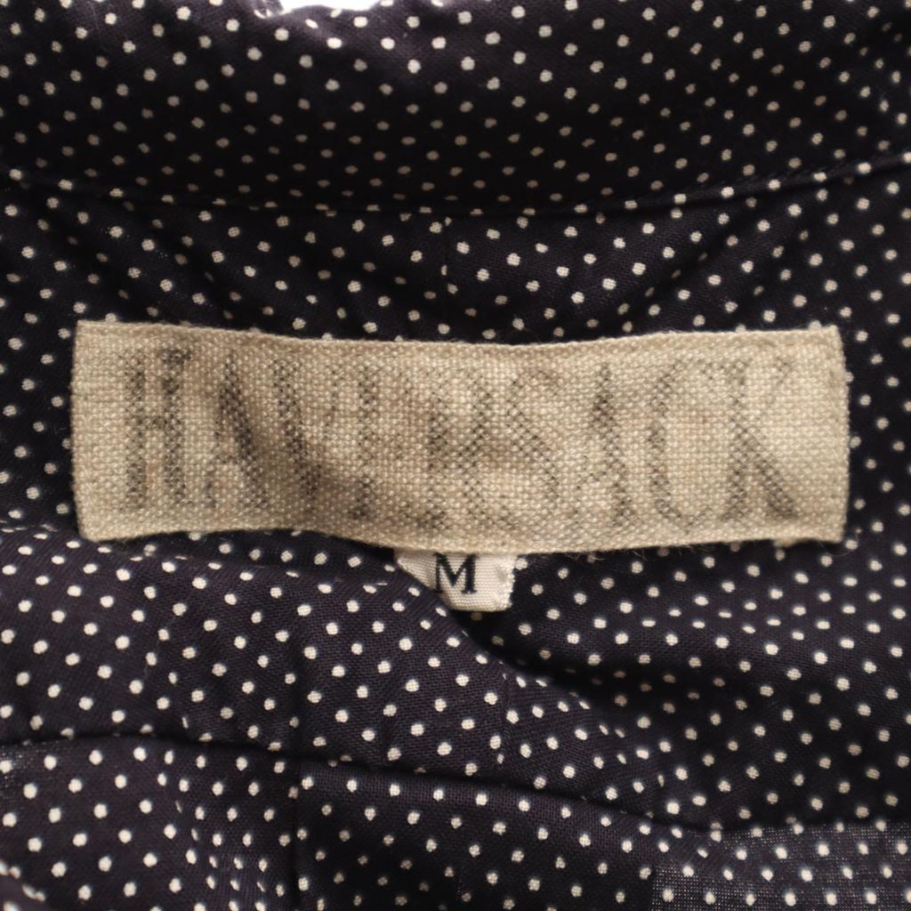 HAVERSACK Pin Dot Pattern Long Sleeve Cotton Shirt M Black Men's Used