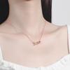 Rose Gold 100 Languages Projection Necklace - Fashionable Clavicle Choker for Women