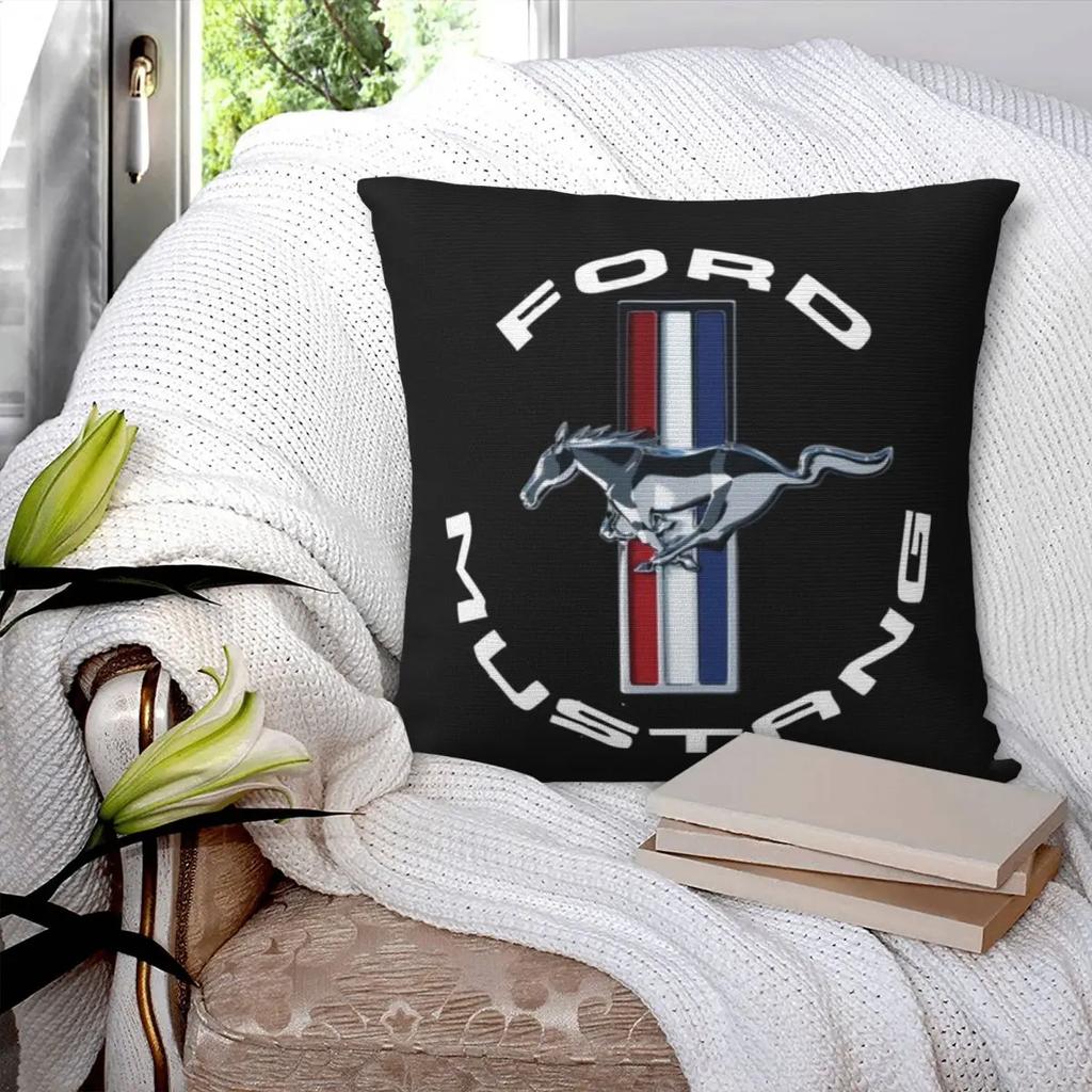Ford Mustang Pillowcase Polyester Pillows Cover Cushion Comfort Throw Pillow Sofa Decorative Cushions Used for Home Living Room