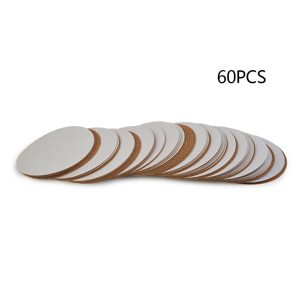 10cm Korkuntersetzer 60 Stück Rutschfeste Korkrückseite Korkmatten DIY