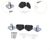 2Pcs Fqb500130 Door Strikers Catch and Spacer Sets Accessories Replacement with Bolt Easy To Install
