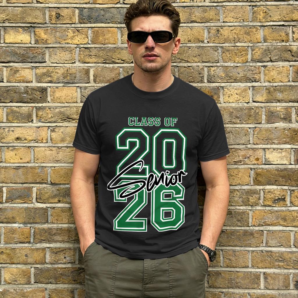 Class of 2026 Senior 2026 Graduation Cotton T Shirt For Unisex Summer Y2K Fun TShirts Round Neck Harajuku Tees Plus Size