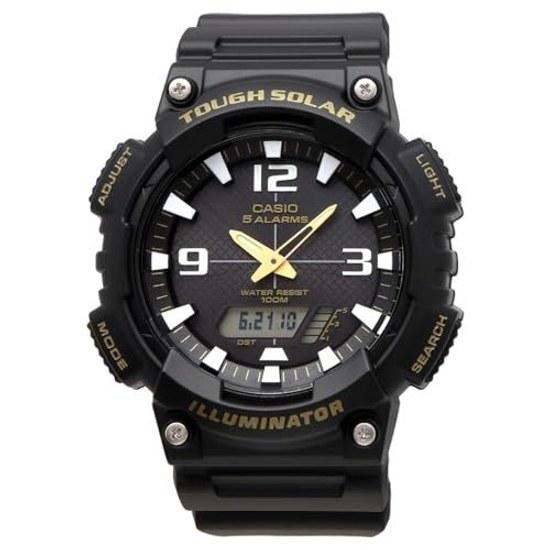CASIO Tough Solar Ana-Digi Quartz Watch AQ-S810W-1BV Mens Black Overseas Model