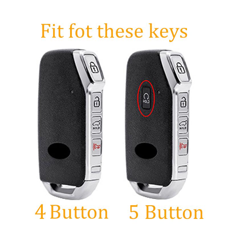 4 5 Buttons Shell For Kia Telluride Telluride Sx  Sportage R  K5 Gt Line  Seltos  Tpu Car Remote Key Case Cover