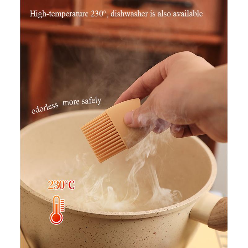 2 in 1 Silicone Dropper Measuring Oil Dispenser Bottle Glass Olive Oil Dispenser Bottle With Silicone Brush