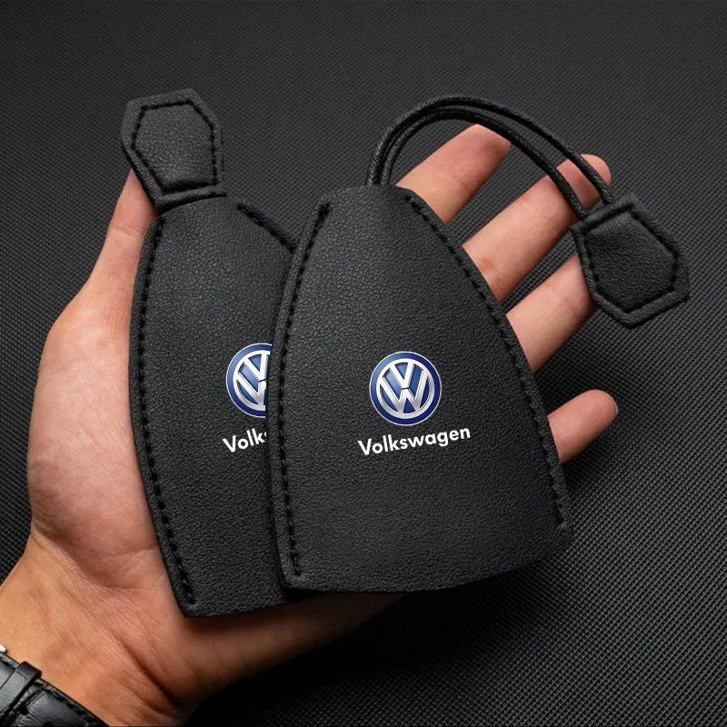 1Pcs Car Key Protection Shell Bag Car Key Case Cover Car Keychain For Volkswagen B7 B6 B5 Golf 4 5 6 Polo Passat CC Jetta Mk6 Tiguan Gol Cross