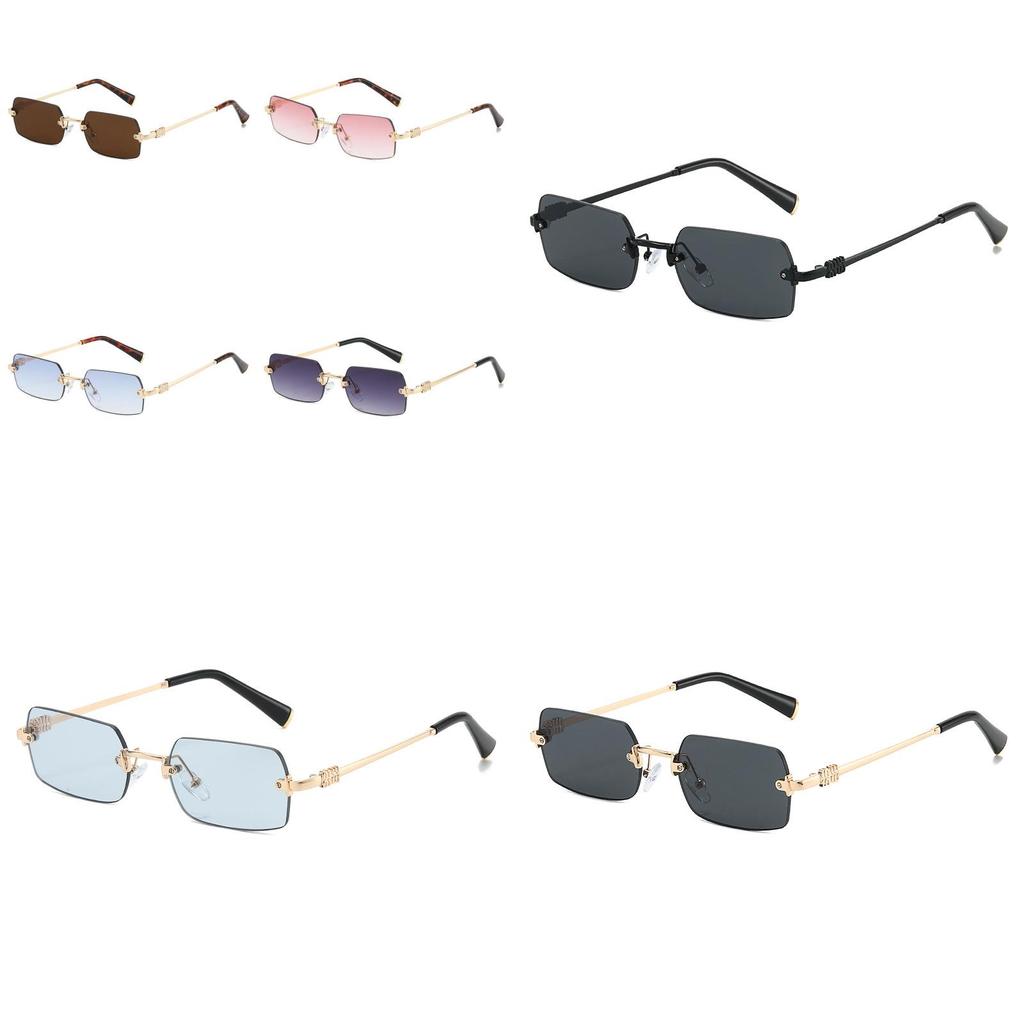 Square Unisex Sunglasses With Uv400 Protection For Outdoor Fashion And Parties