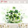 2D Lucky Irish Photography Backdrop with Four-Leaf Clover Bouquet