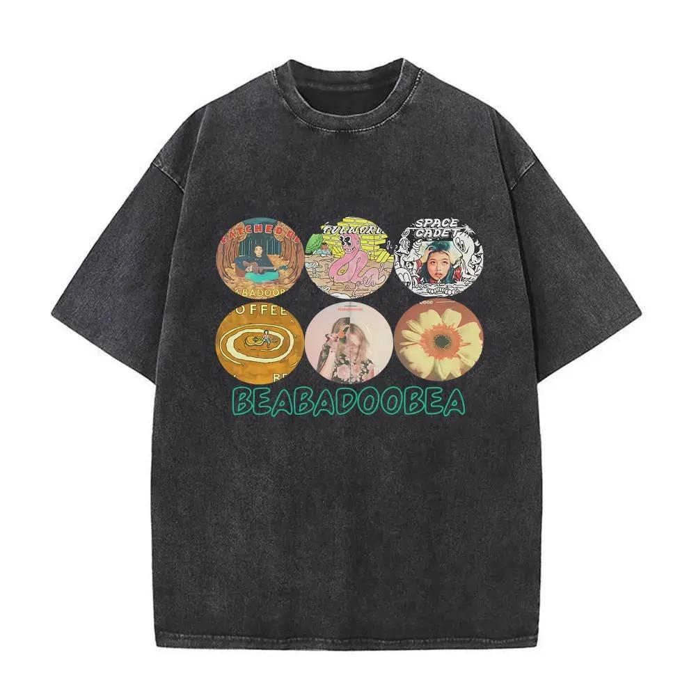 Hot Sale Singer Beabadoobee Graphic Print TShirt Men Women Vintage Washed Cotton Streetwear Fashion Oversize Top Summer New Top