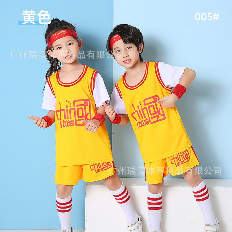 Football training clothes, new short-sleeved basketball clothes, wholesale fake two pieces, sports performance activities, breathable and quick-drying