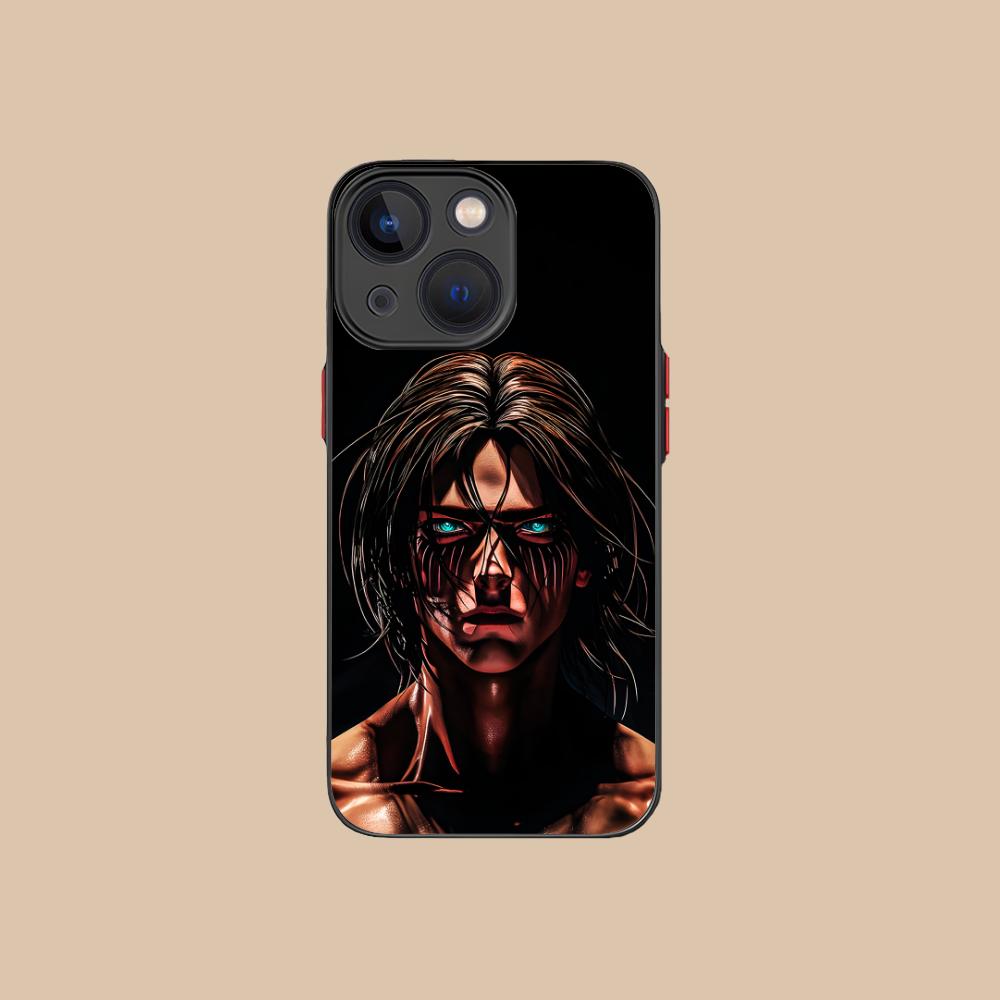 AOT Eren Mobile Cell Phone Case for iPhone 16 15 14 13 12 11 X XR XS 8 7 Pro Max Plus Mini Colour Printing Silicone Luxury Cover