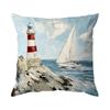 Pcs Retro Ocean Style Singlesided Printed Pillowcase Cushion Coversuitable For Living Roombedroomcar Decoration