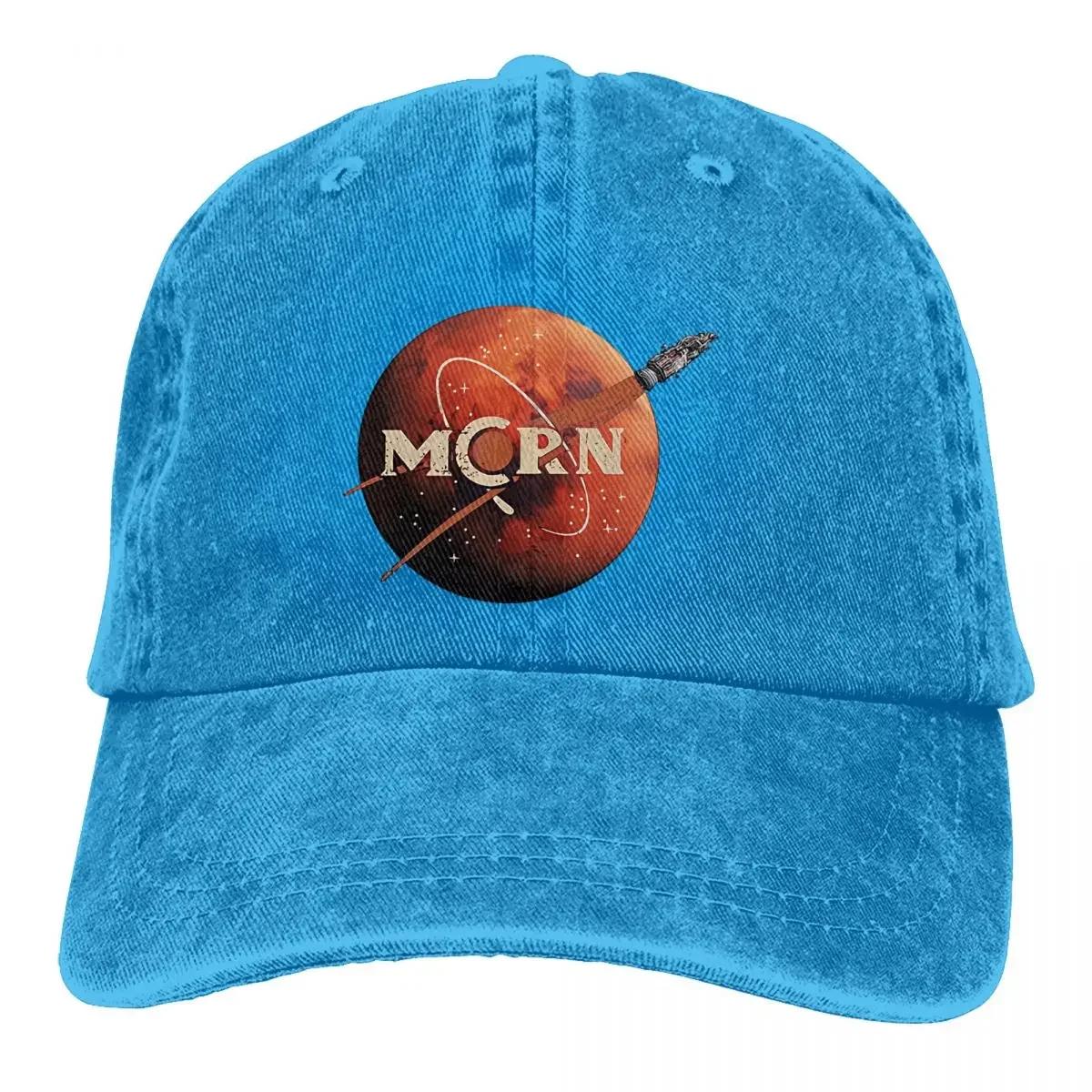 

Стираная мужская бейсболка MCRN Badge Trucker Snapback Cowboy Caps Dad Hat The Expanse Golf Hats Adjustable розы красного